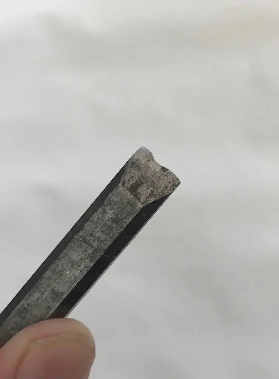 Dull, chipped clipper blade needing sharpening service in Somerset