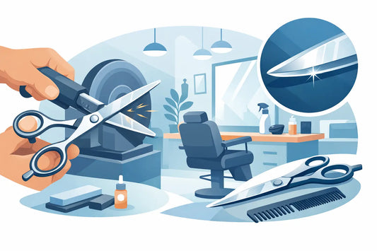 In Salon Scissor Sharpening Explained
