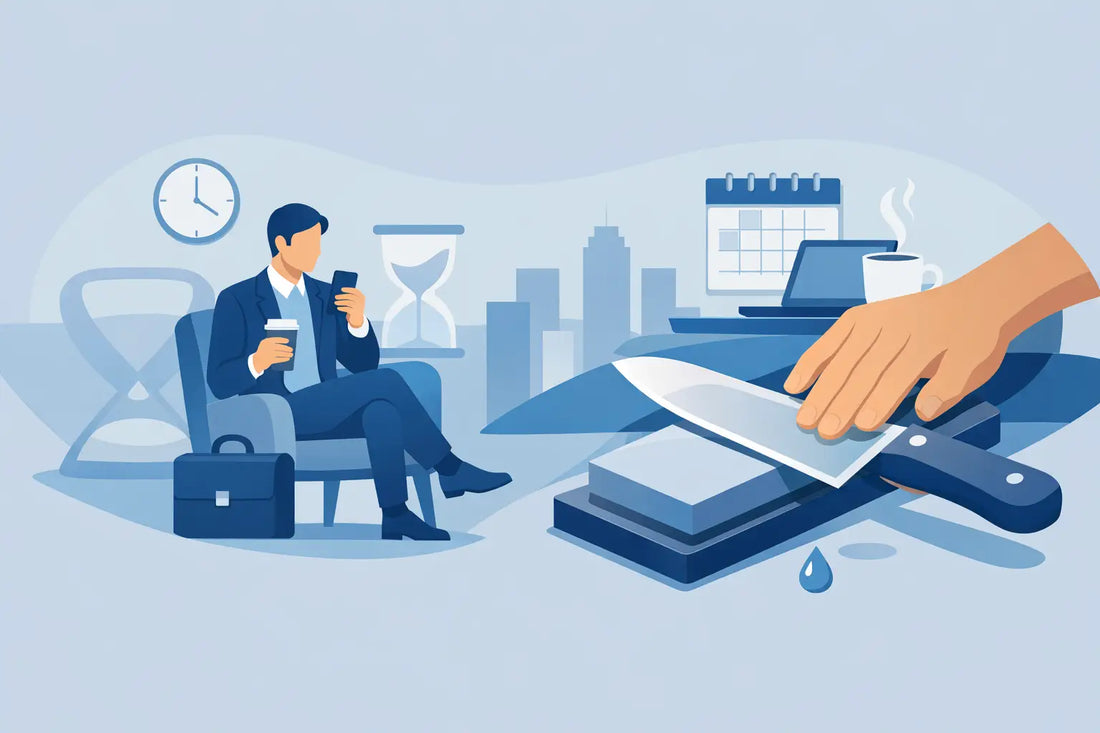 While You Wait Sharpening for Busy Professionals
